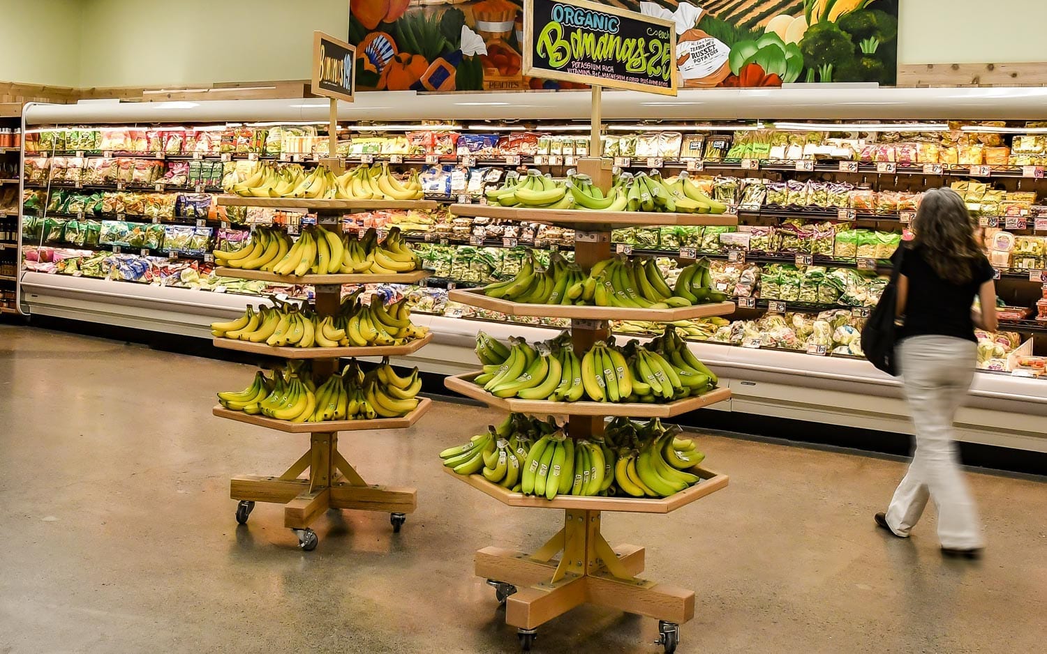 Wooden Banana Display Racks | Banana Rack Supplier | West Coast Fixtures